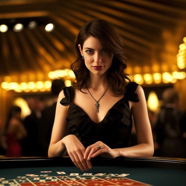 Multi-angle live casino studio with blackjack table and dealer interaction